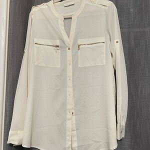 Calvin Klein White Button Down Shirt